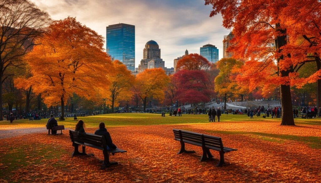 Boston fall foliage